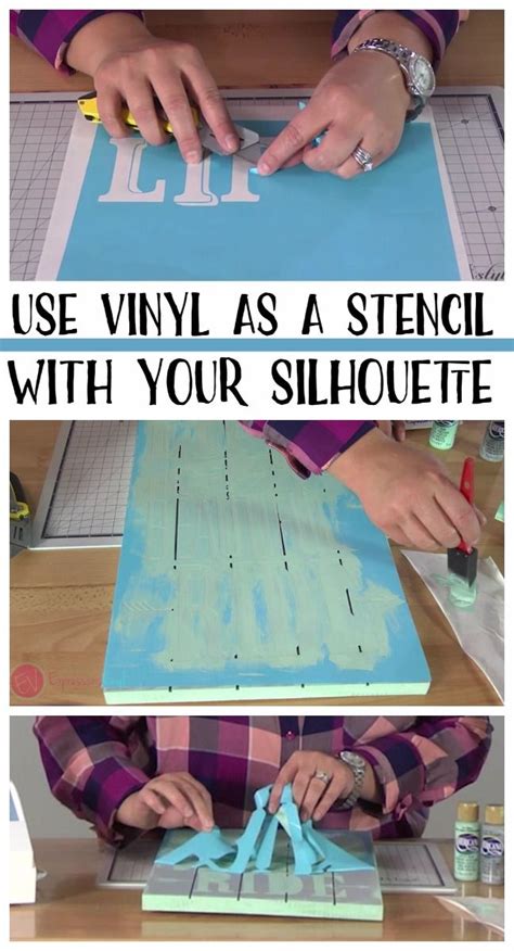 Use Vinyl As A Stencil With Your Silhouette Cameo Silhouette Cameo