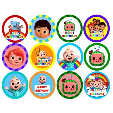 Cupcake Toppers Cocomelon 12pcs Shopee Philippines