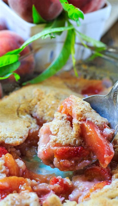 Easy Southern Peach Cobbler Spicy Southern Kitchen