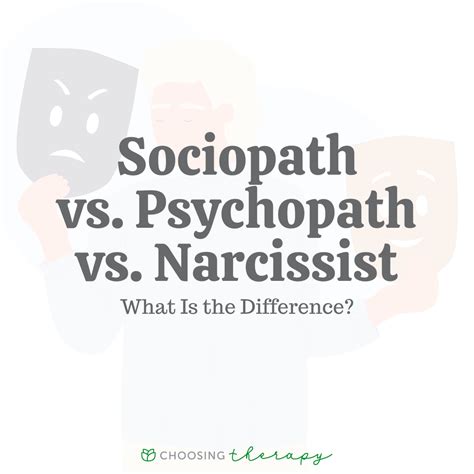 Spotting The Difference Psychopath Vs Sociopath Vs Narcissist