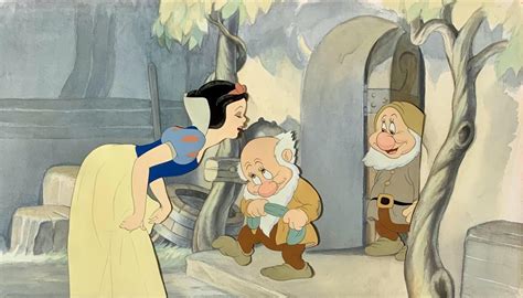 Animation Collection Original Key Setup Of Snow White Bashful And