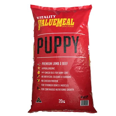 No one brand will fit equally the needs or requirements of all the different. Vitality Value Meal Puppy Dog Food - Lamb and Beef Flavor ...