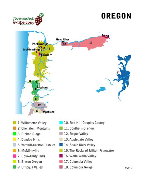 A Guide To Oregon Wine United States — Fermented Grape The World Of