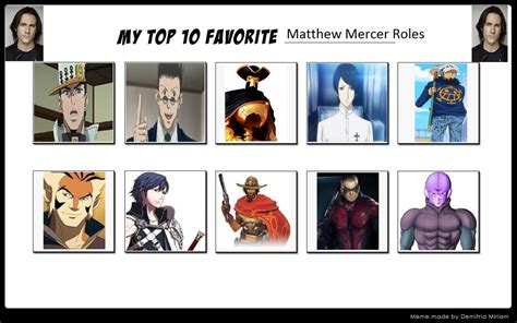 My Top 10 Matthew Mercer Roles By Rebelofthedawn95 On Deviantart