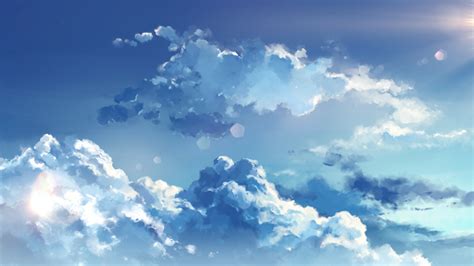 Download 2000x1126 Anime Clouds Sky Wallpapers