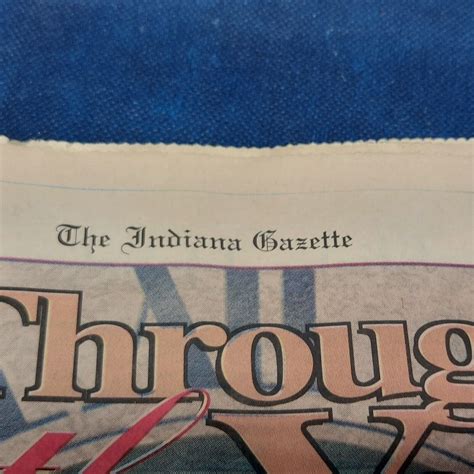2000 Jan, Indiana Gazette Newspaper, Indiana, PA "Through The Years