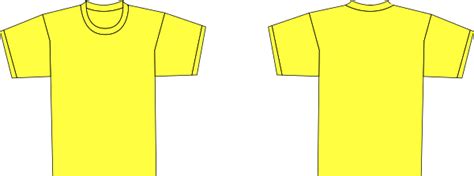 Download Yellow Plain Shirt Template Clip Art at Clker.com - vector ...