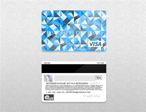 Copy of nric (front and back) and. Bank Card (Credit Card) Layout - PSD Template• Front ...