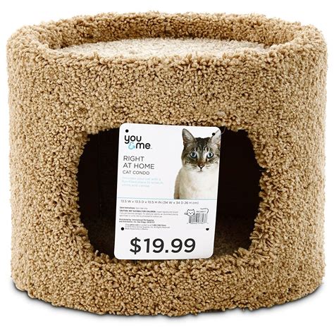 This makes it a good place for people who want an inexpensive boarding option but don't want their cat around dogs. You and Me Round Cat Condo, Brown ** Additional details at ...
