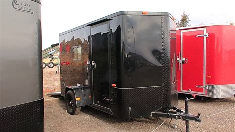New 6x12 Black Out Cargo Trailer Insulated With Power