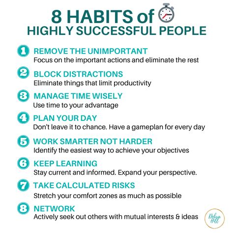 8 Habits Of Highly Successful People Entrepreneur Success Success