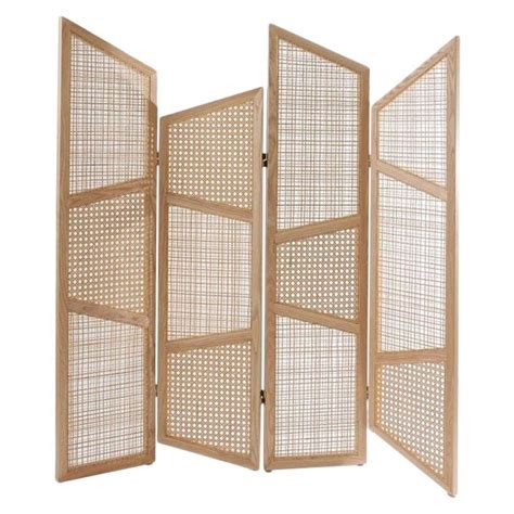 Contemporary Room Divider In Natural Cane Webbing In 2021 Modern Room