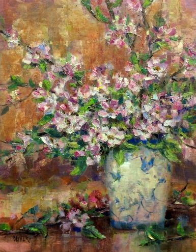 Apples Blossoms Painting By Artist Julie Ford Oliver Spring Painting