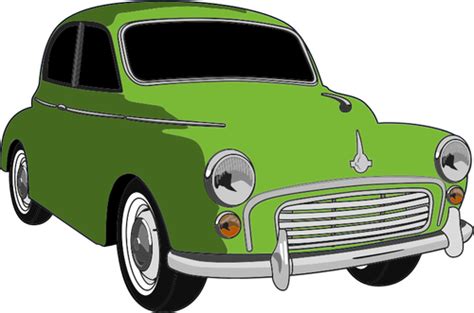 Classic Green Car Public Domain Vectors