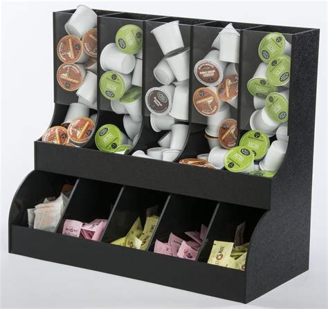 We have condiment holders and caddies that keep straws, coffee stirs, sugar packets, and condiments in an accessible position. Coffee Station Organizer | (10) Compartments & Clear ...