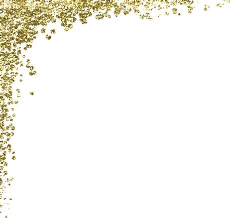 Download Glitter Confetti Border Snapchat Transparent Gold Glitter