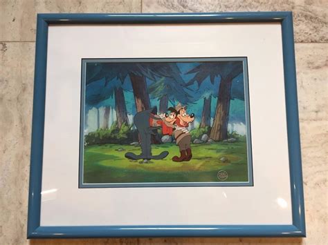 Goofy And Max Goof Troop Production Animation Cel With Coa 1992