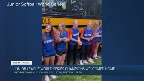 Hudsonville Homecoming After Softball Team Wins Little League World Series