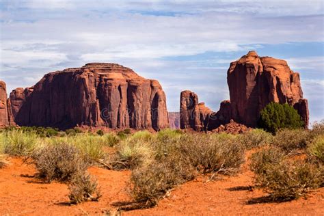 Rock Formations In Monument Valley Stock Image Image Of Mountain