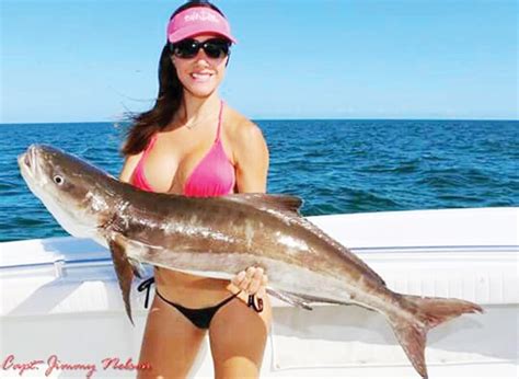 Luiza Shows Off A Beautiful Cobia Catch More About This Amazing Lady