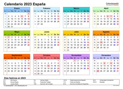 Calendarios Laborales 2023