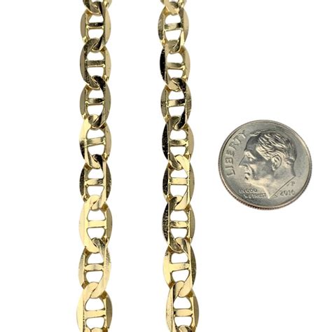14 Karat Yellow Gold Gucci Mariner Link Chain Necklace For Sale At 1stdibs