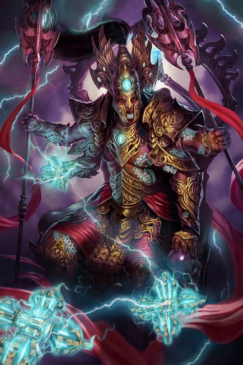Indra God Of Thunder Lv3 By Diegogisbertllorens On Deviantart God