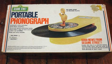 Sesame Tt Box Portable Record Player Record Players Phonograph Big