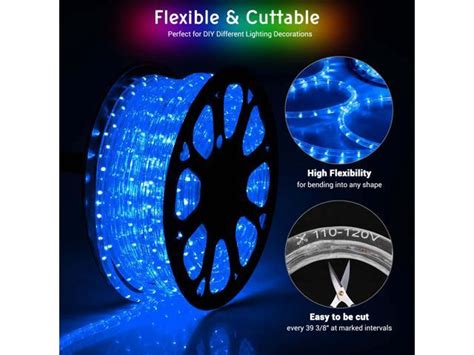 Delight 150 Ft 2 Wire Led Rope Light Holiday Valentine Party