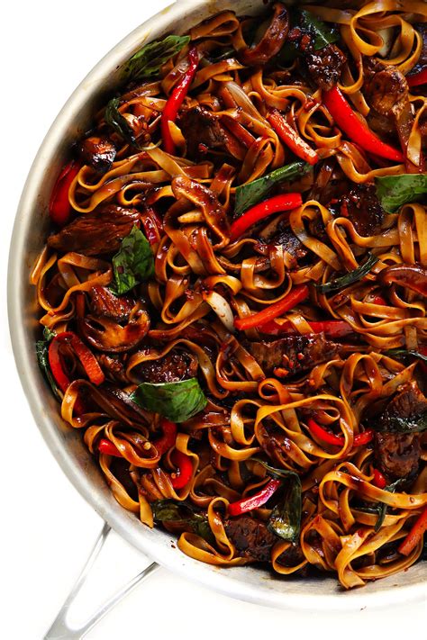 Make dinner tonight, get skills for a lifetime. Thai Basil Beef Noodle Stir-Fry - Cravings Happen