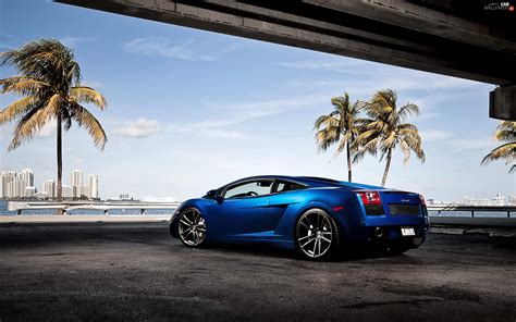 Blue Lamborghini Gallardo Cars Wallpapers 2560x1600