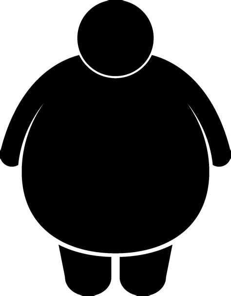 Thoughts Drawing Obesity Black And White Obesity Clipart Png