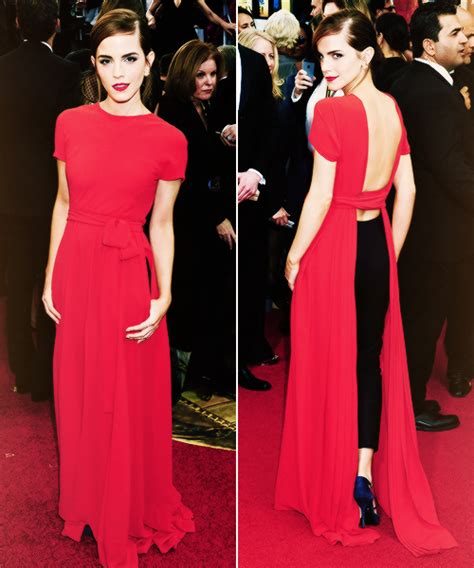 Emma Watson At The 71st Golden Globe Awards Nice Dresses Backless