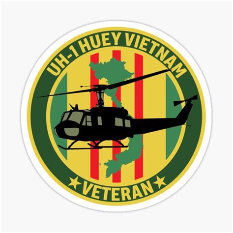 Vietnam Veteran Helicopter Stickers Redbubble