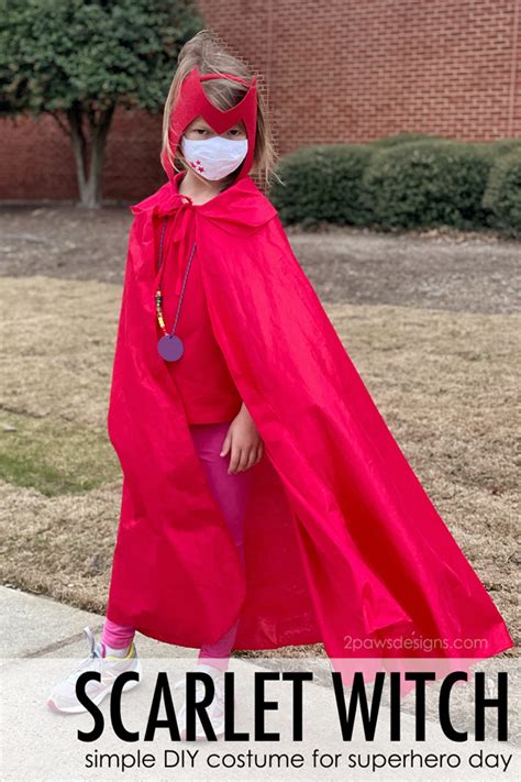 Diy Scarlet Witch Costume 2paws Designs