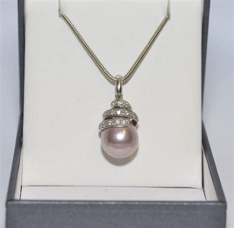 925 Silver Pink Pearl Pendant Pigotts Jewellery Tware Kanturk
