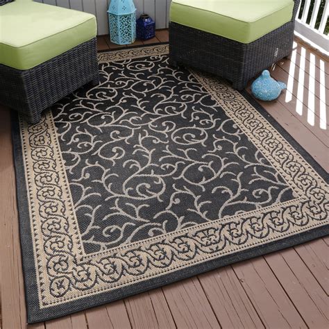 8 X 10 Area Rug Indoor And Outdoor Stain Resistant Rug By Somerset