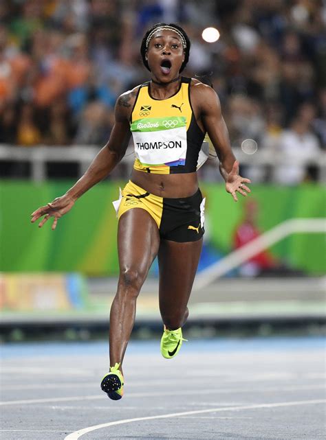 Jamaican Elaine Thompson Wins 100 Meter Title The Boston Globe