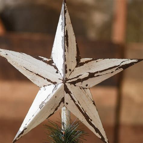 White Star Christmas Tree Topper Decoration 12 Inch Star Tree Etsy