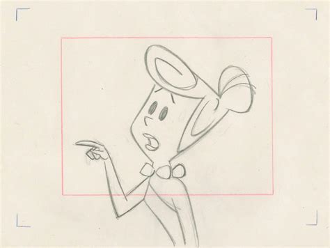 60s Hanna Barbera Flintstones Wilma Original Animation Cel Layout