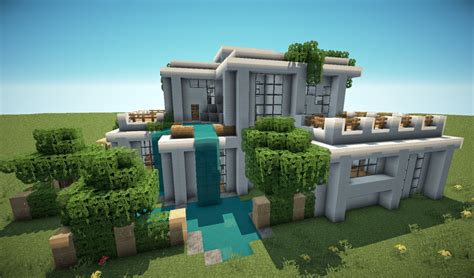 Small unfurnished modern house 1. First Modern House Minecraft Map