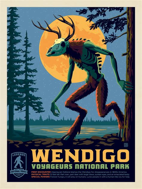 Legends Of The National Parks Voyageurs The Wendigo Anderson Design