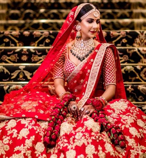 7 Classic Red Lehenga And Jewelry Combinations You Cant Go Wrong With