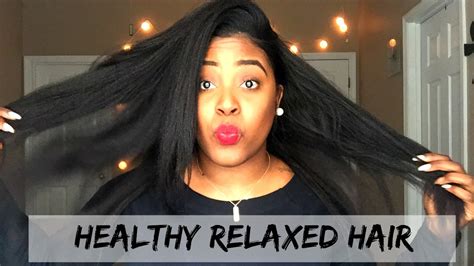How To Grow Healthy Relaxed Hair Youtube