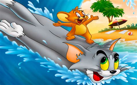 Tom And Jeryy Classic Collection Volume 12 Beach Surf Hd Wallpaper For