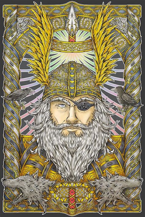 Odin Canvas Print By Firebrander Viking Art Mythology Art Norse
