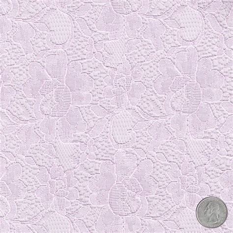Lilac Light Chic Pattern Vintage Cotton Floral Lace Fabric By