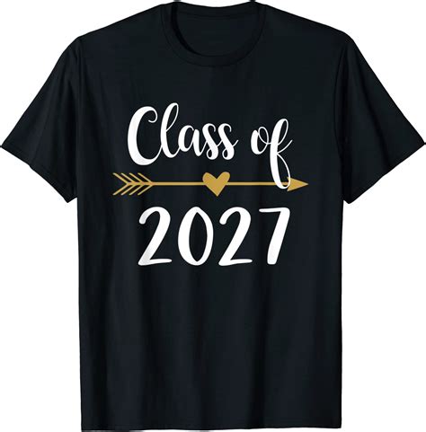 Class Of 2027 Graduation T Shirt Clothing Shoes And Jewelry