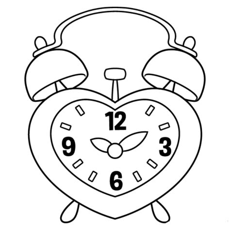 Free Printable Clock Coloring Pages For Kids Gbcoloring