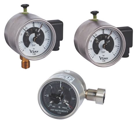 Pressure Vacuum Gauge With Contacts